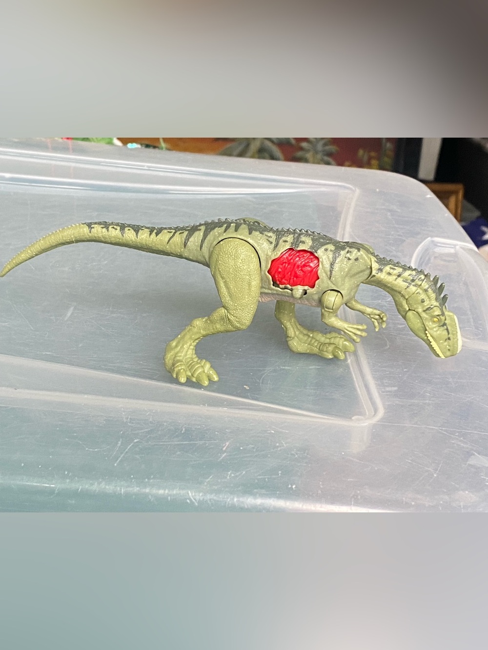 Jurassic World Battle Damaged Monolophosaurus Dinosaur Action Figure Mattel 2017